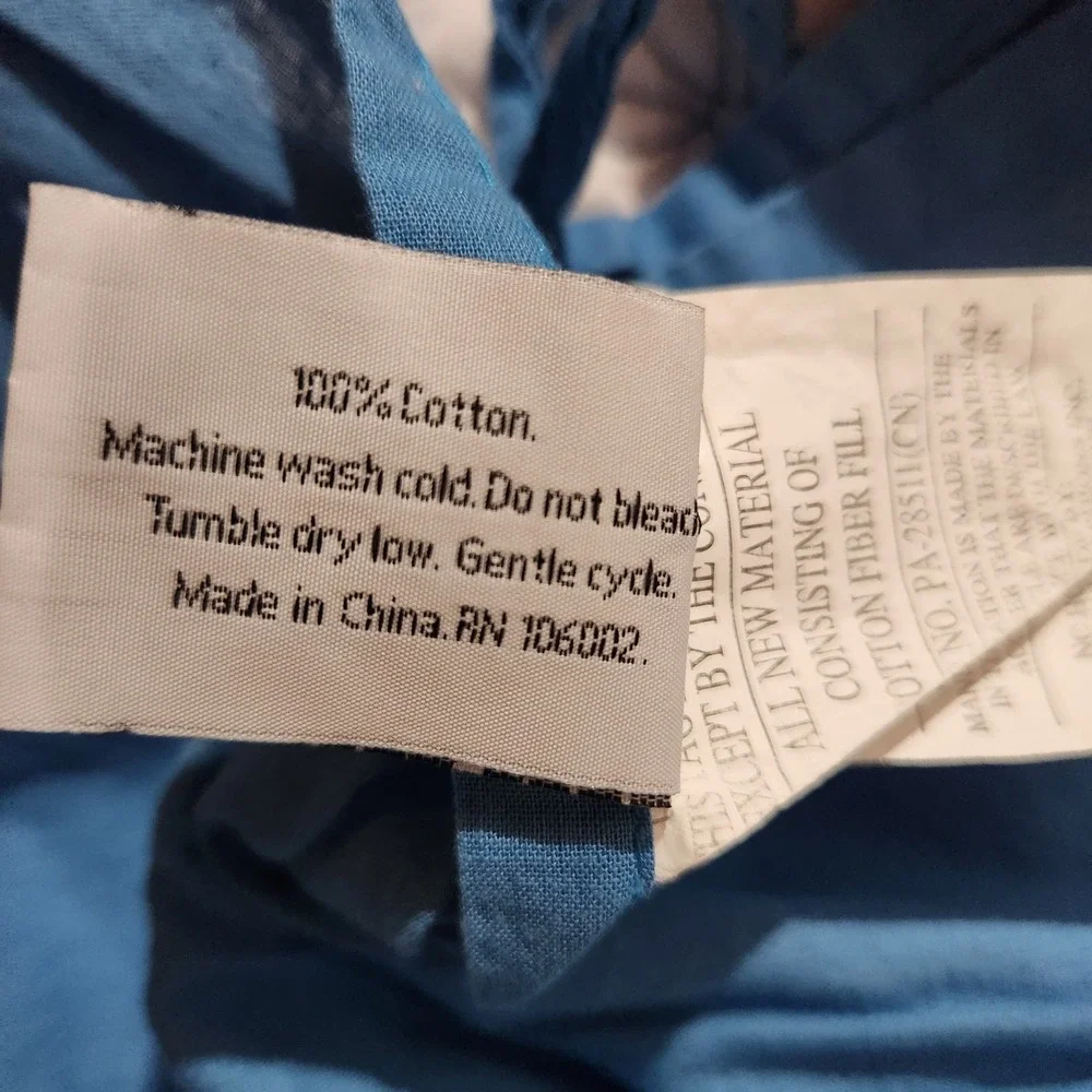 Hotel Balfour 100% Cotton Quilted Standard Pillow Shams Set of 2 Cottagecore